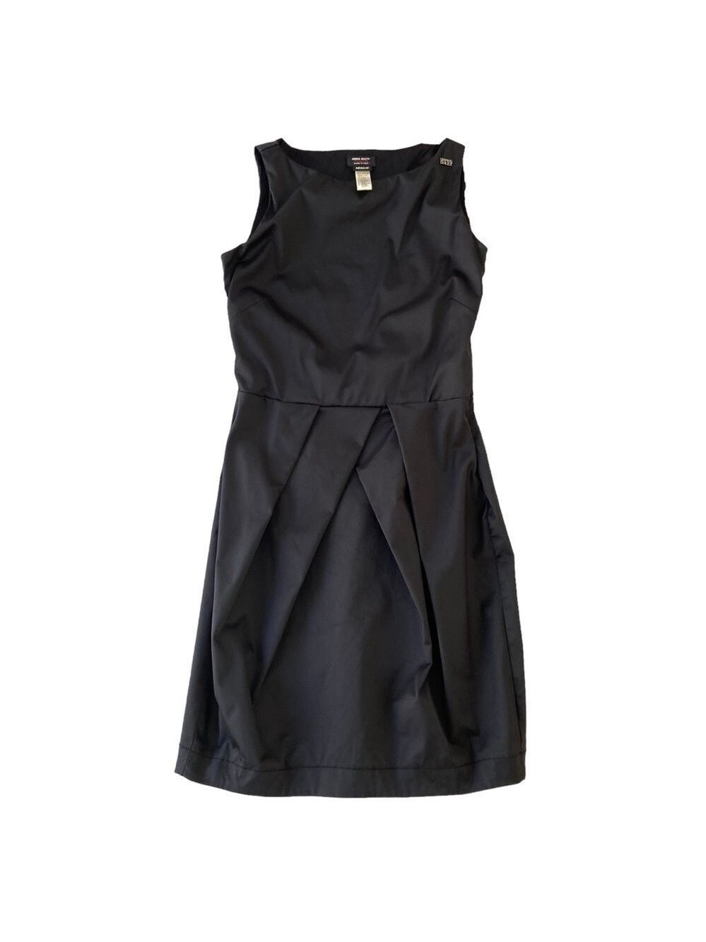 Miss Sixty black dress silky stretchy cotton blend Italian sleeveless medium